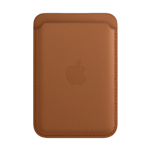 Apple Official iPhone 12 Series Leather Wallet with MagSafe - Saddle Brown (1st Gen)