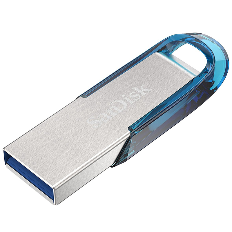 SanDisk 64GB Ultra Flair USB 3.0 Flash Drive 150MB/s - Tropical Blue