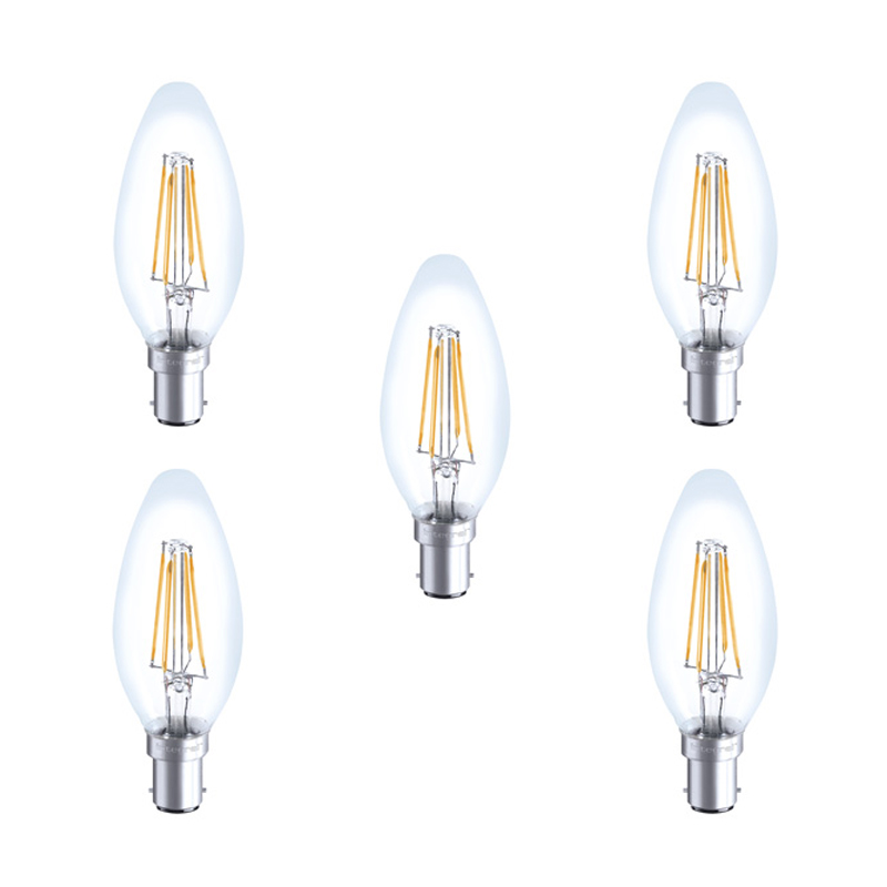 Integral LED Glass Candle Bulb B15 4W 2700K Non-Dimmable Lamp