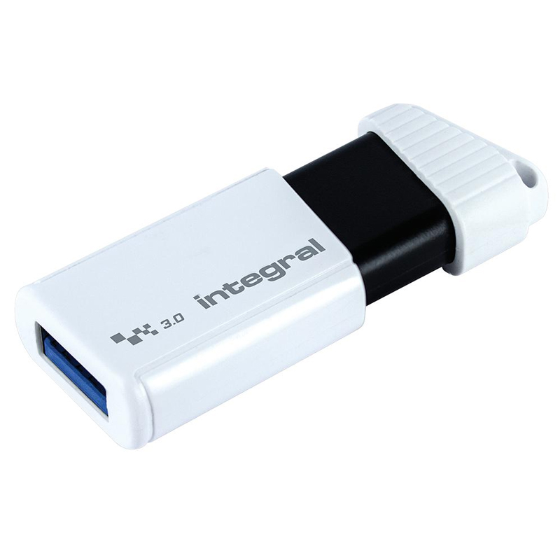Integral Turbo 256GB USB 3.0 Flash Drive - White - 400MB/s