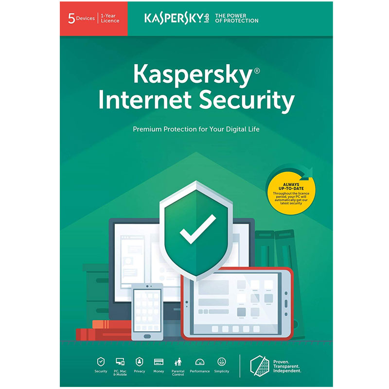 Kaspersky Internet Security 2021 (5 Devices, 1 Year)