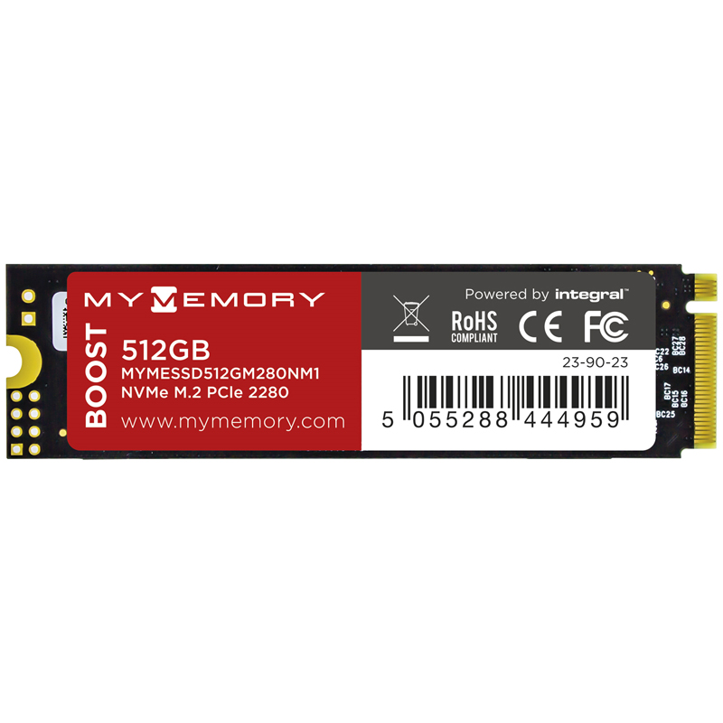 Hard Drives MyMemory Boost 512GB M.2 2280 PCIE NVMe Internal SSD - 2000MB/s