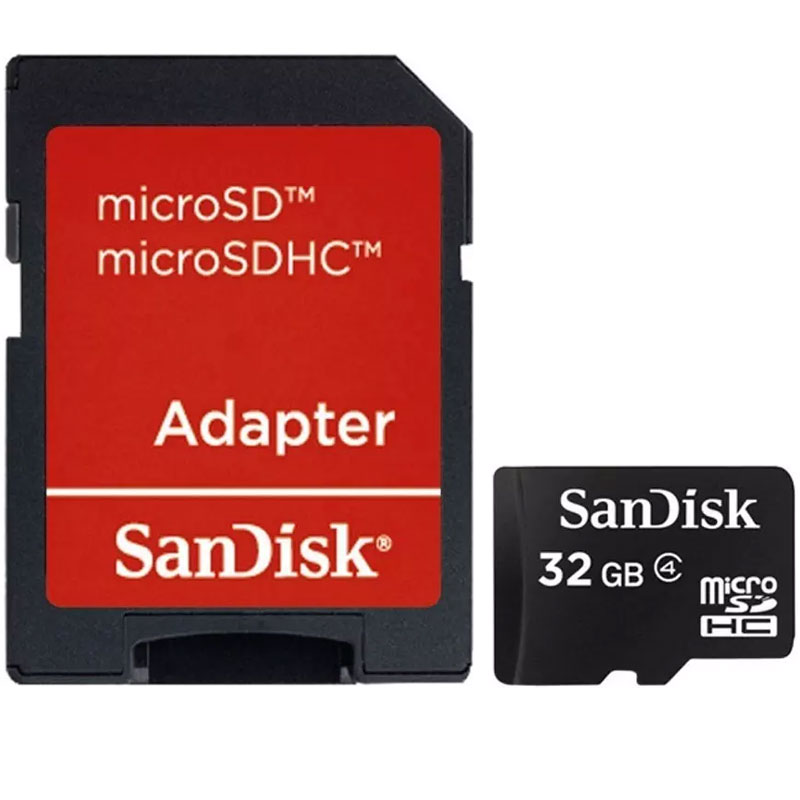 SanDisk 32GB Micro SD Card (SDHC) + Adapter - 19MB/s (A)