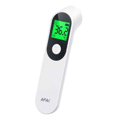 AFAC Infrared Digital Forehead Thermometer with 3 Color LCD Backlight - 20 Data Memory and High Temperature Alarm