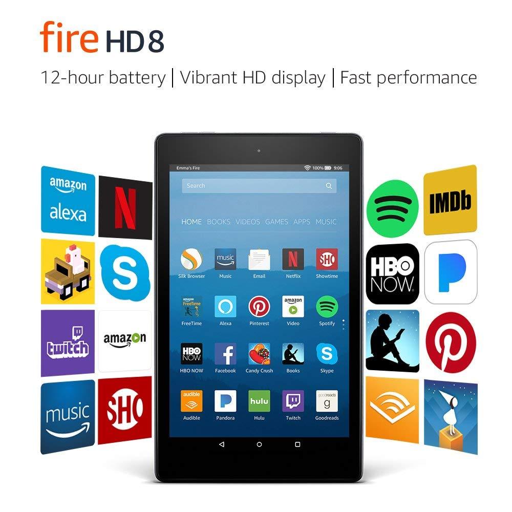 Amazon Fire HD 8 Tablet (16GB) Black - (Graded Condition)