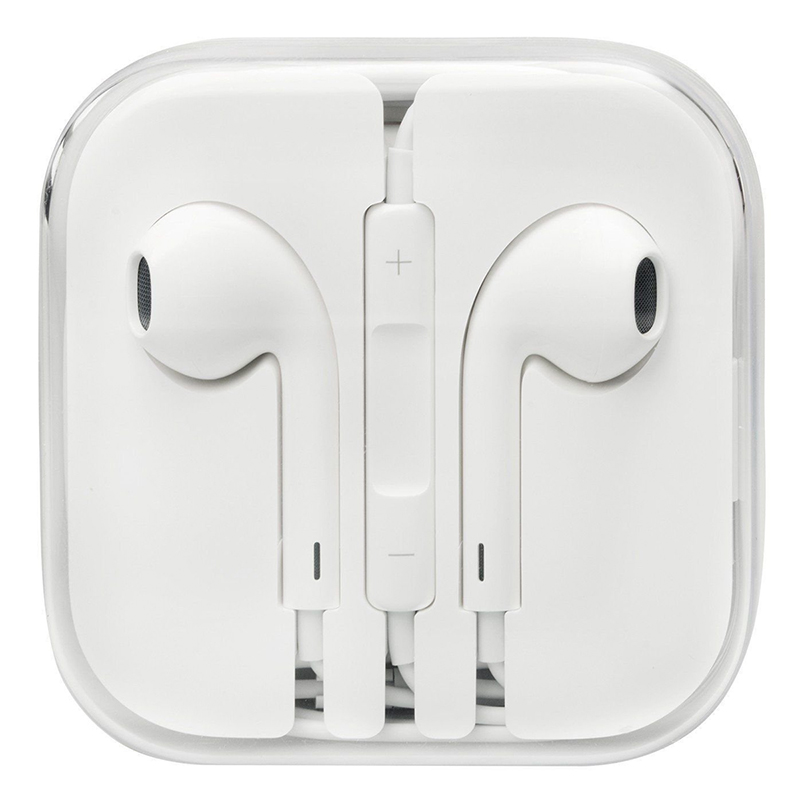 Apple EarPods with Remote and Microphone 3.5mm Jack Adapter - White  (Bulk)