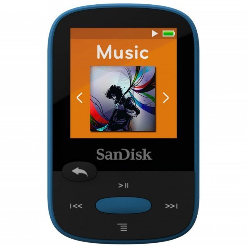 SanDisk 8GB Clip Sport MP3 Player - Blue