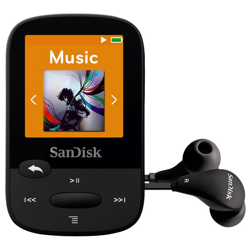 SanDisk 8GB Clip Sport MP3 Player - Black