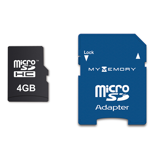 MyMemory 4GB Micro SD Card (SDHC) + Adapter