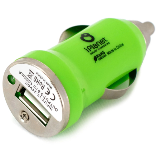 iPlanet USB Car Charger -Green