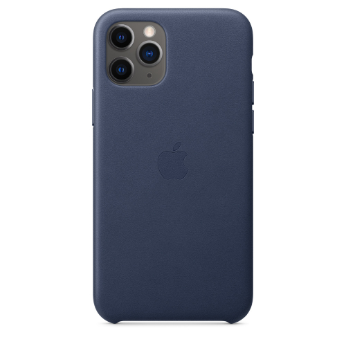 Apple Official iPhone 11 Pro Leather Case - Midnight Blue
