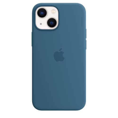 Apple Official Iphone - 13 mini Silicone Case with MagSafe - Blue Jay (Open Box)