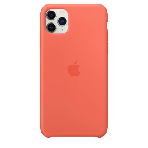 Apple Official iphone 11 Pro Max Silicone Case - Clementine (Open Box)