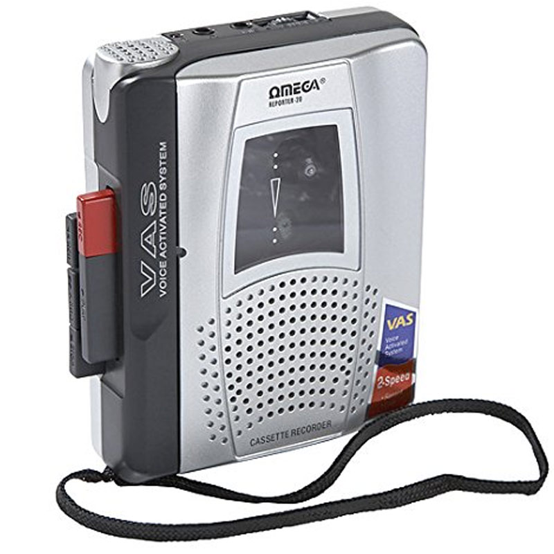 Omega Reporter-20 Voice Activated Cassette Recorder