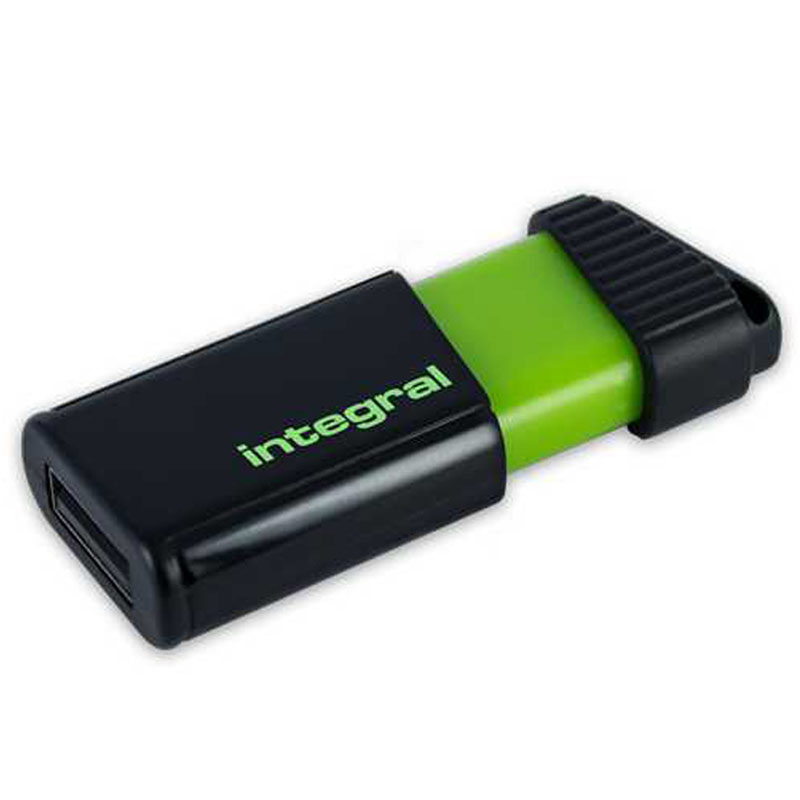 Integral 128GB Pulse USB Flash Drive - 12MB/s - Green 850 INFD128GBPULSEGR