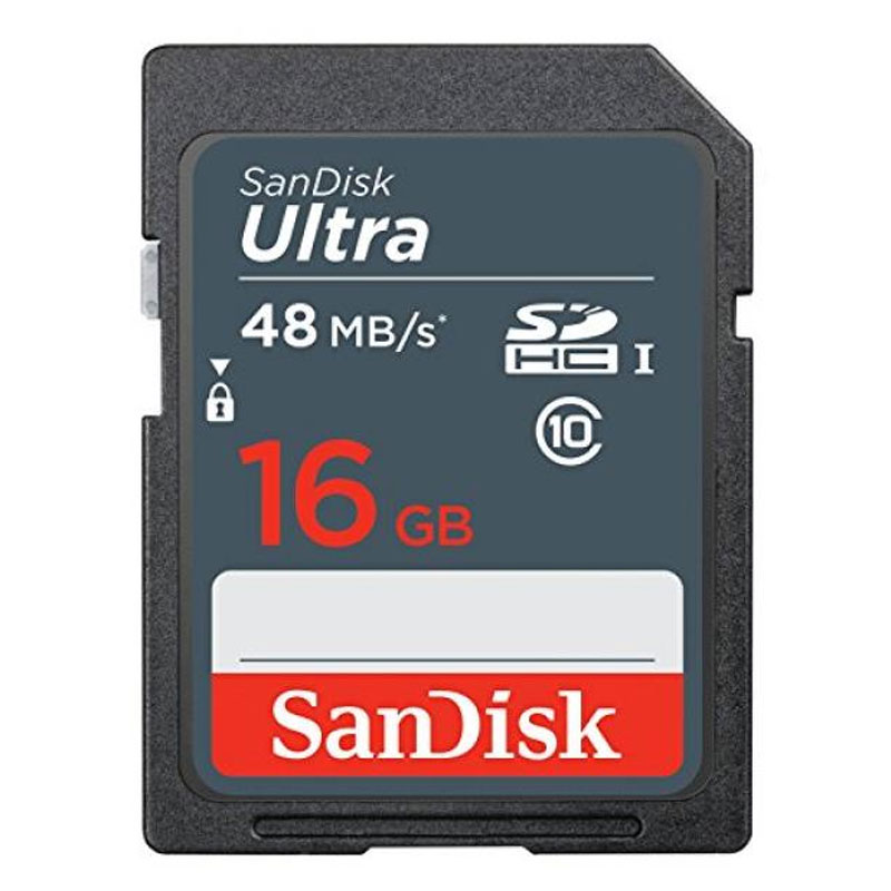 SanDisk 16GB Ultra SD Card (SDHC) - 48MB/s