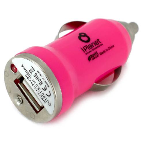 iPlanet USB Car Charger - Pink