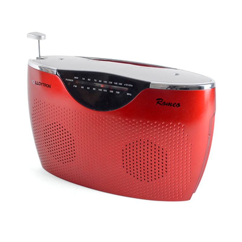 Lloytron Romeo 2 Band AC/DC Portable Radio - Red