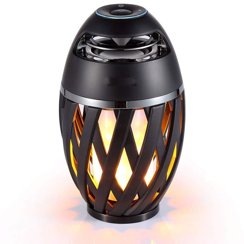 Luceco Wireless LED Flame Speaker - Black