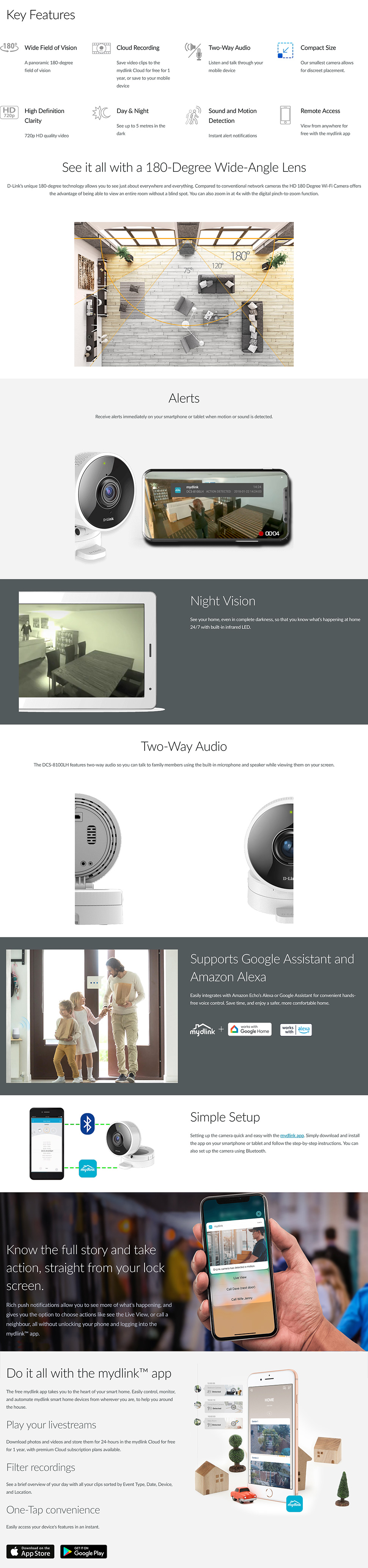 D-Link DCS-8100LH Wi-Fi Camera content